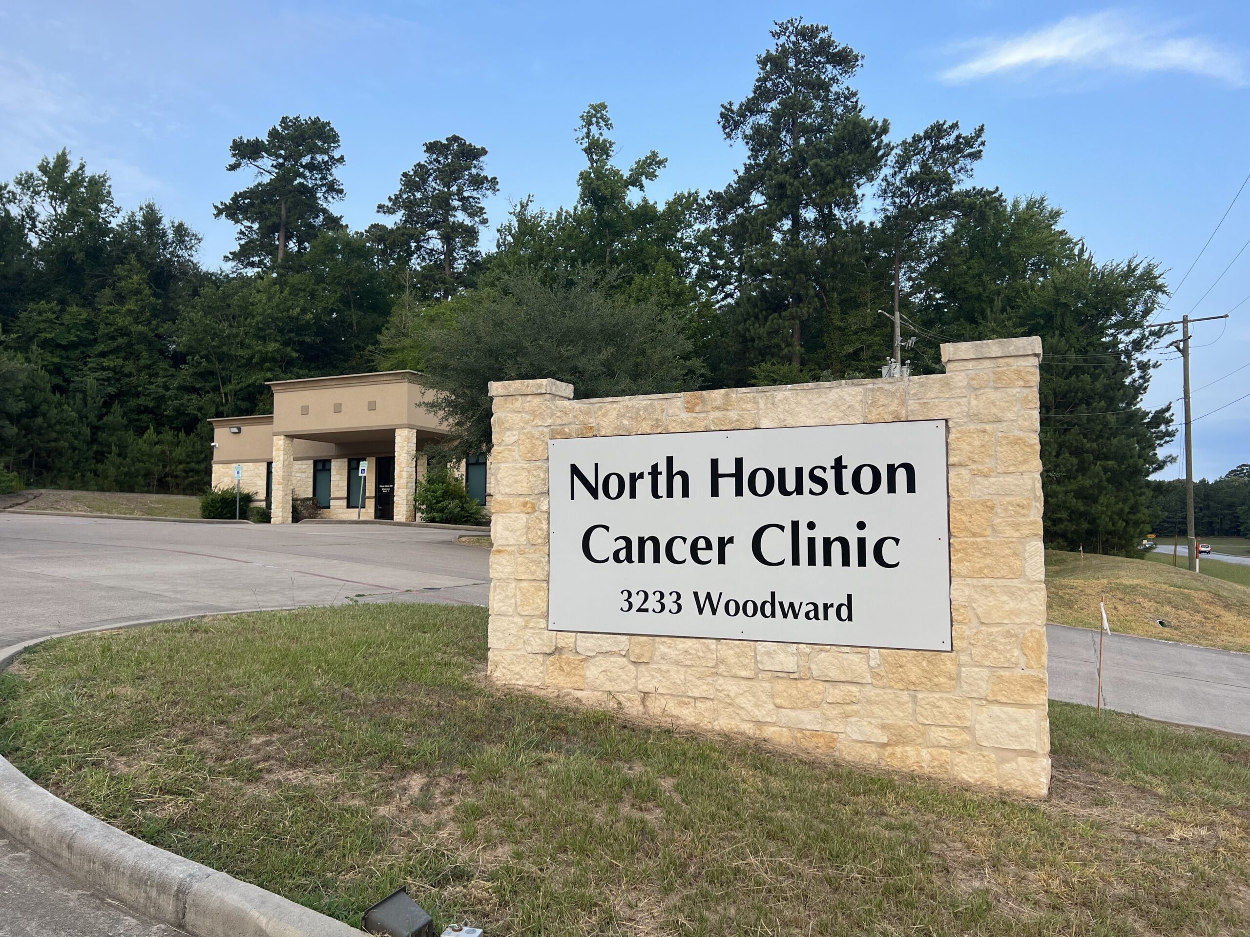 Exterior of North Houston Cancer Clinics building in Huntsville, Texas